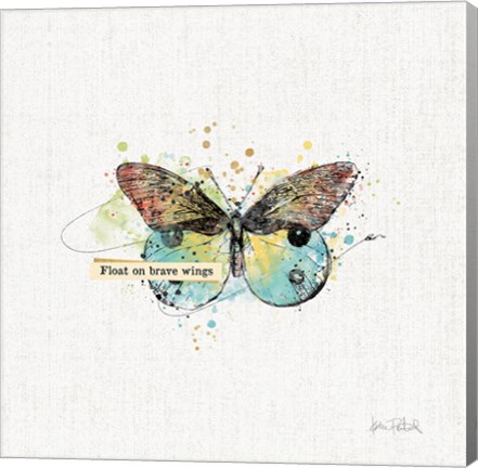 Framed Thoughtful Butterflies III Print