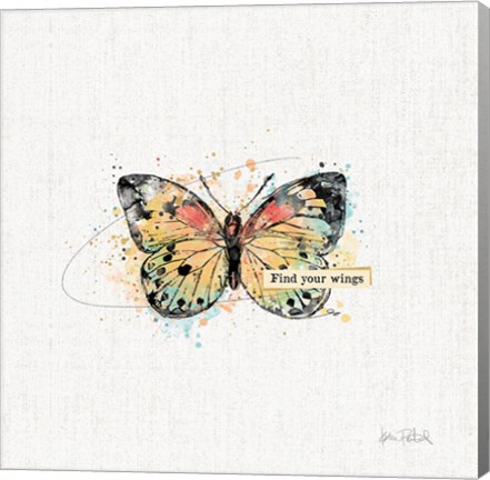 Framed Thoughtful Butterflies II Print