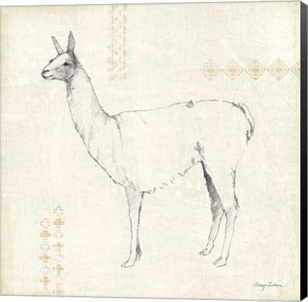 Framed Llama Land VIII Print