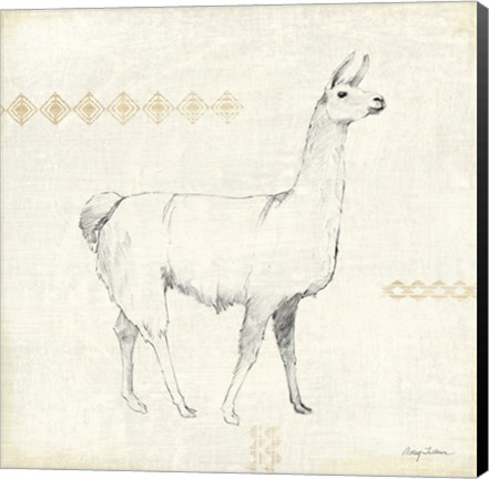 Framed Llama Land VII Print
