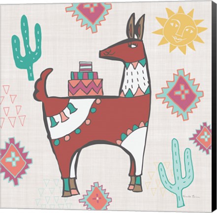 Framed Playful Llamas IV Print