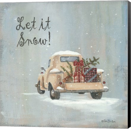 Framed Let It Snow Print