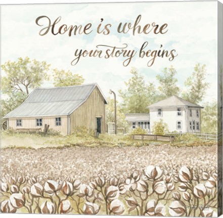 Framed Home Is Where Your Story Begins Print