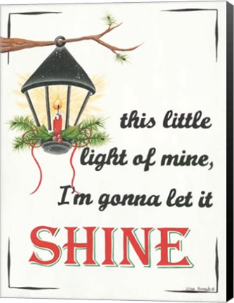 Framed Let It Shine Print