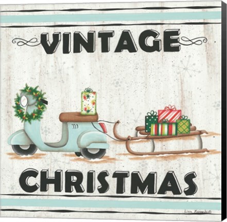 Framed Vintage Christmas Print