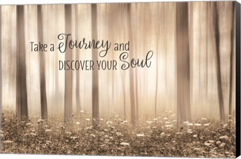 Framed Take a Journey and Discover Your Soul Print