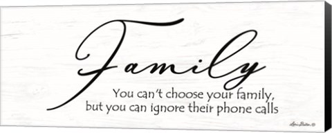 Framed Family Calls Print