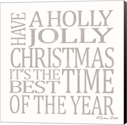 Framed Holly Jolly Christmas Print