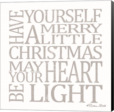 Framed Merry Little Christmas Print