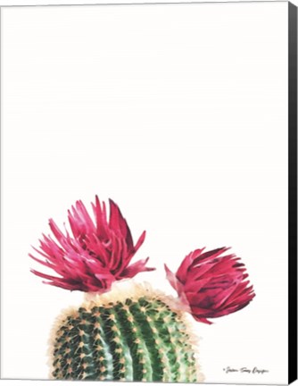 Framed Flowered Cactus Print