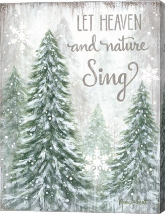 Framed Let Heaven and Nature Sing Print