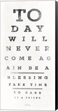 Framed Eye Chart I Print