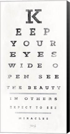 Framed Eye Chart II Print