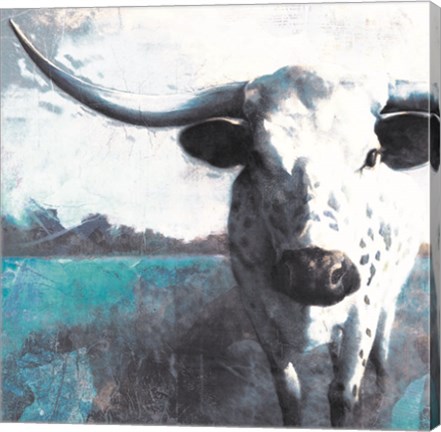 Framed Cow Close Up Print