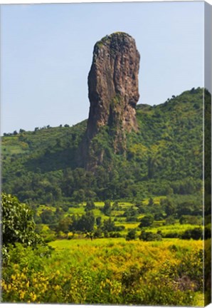 Framed Stone Pillar in the Mountain, Bahir Dar, Ethiopia Print