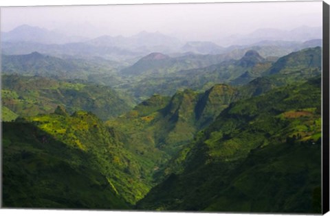 Framed Landscape in Simien Mountain, Ethiopia Print