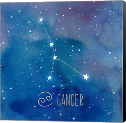 Framed Star Sign Cancer Print