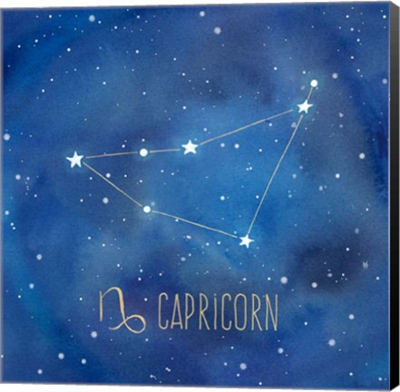 Framed Star Sign Capricorn Print