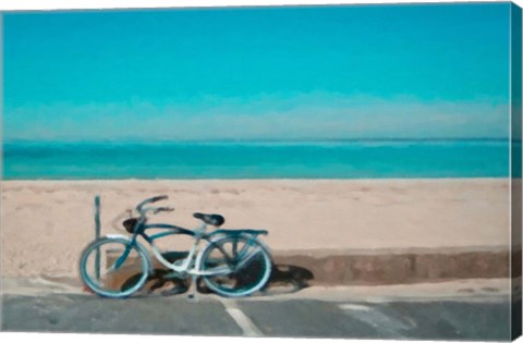 Framed Bike to the Beach Print