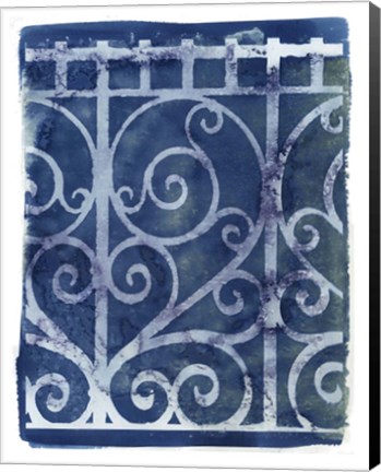 Framed Wrought Iron Cyanotype I Print