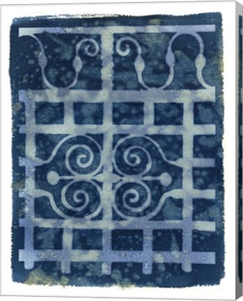 Framed Wrought Iron Cyanotype III Print