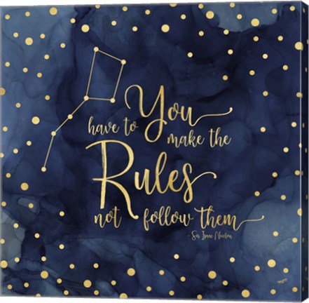 Framed Oh My Stars I Rules Print