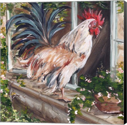 Framed French Country Rooster Print