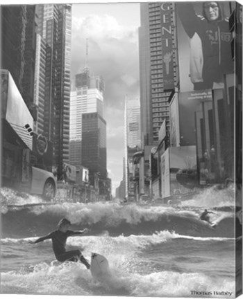 Framed Swell Time in Town Print