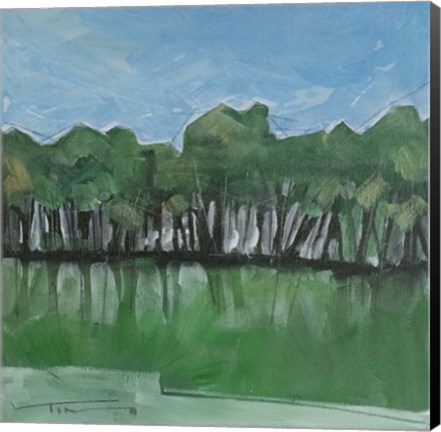 Framed Summer Treeline Print