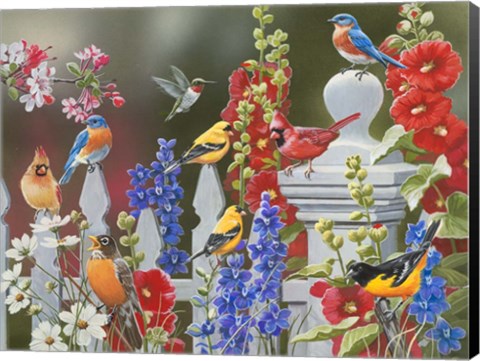 Framed Birds - Spring &amp; Summer Print