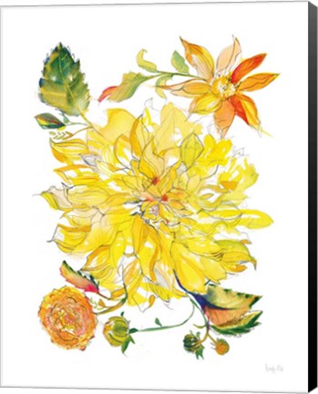 Framed Dahlia Delight of the Day III Print