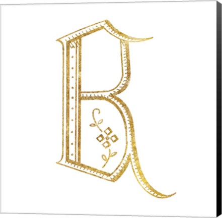 Framed French Sewing Letter B Print