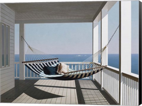 Framed Hammock &amp; Pillows Print