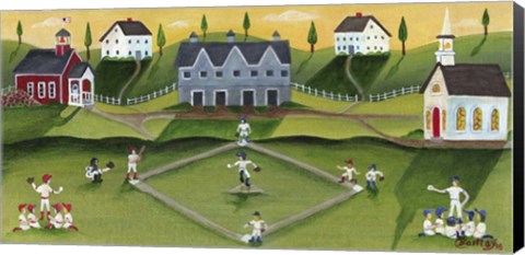 Framed Baseball Games Print