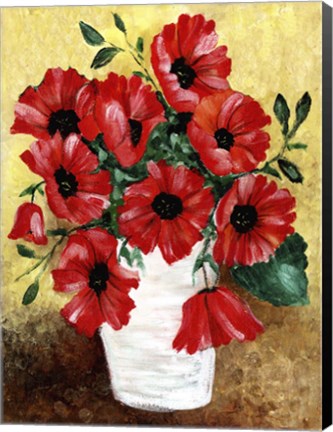 Framed Big Red Poppies Print