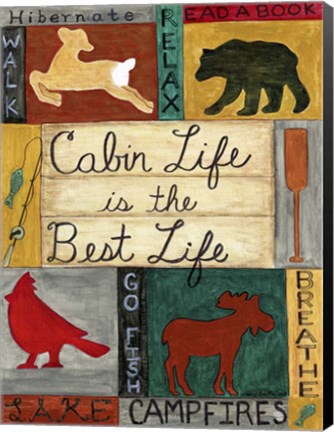 Framed Cabin Life Print