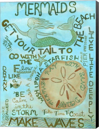 Framed Mermaids Print