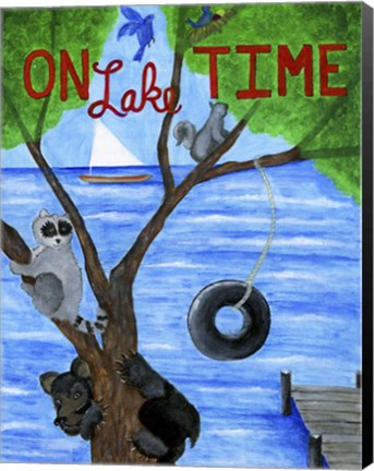Framed OnLake Time Print