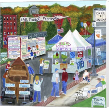 Framed Winsted Fall Foliage Festival Print