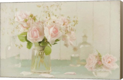 Framed Vintage Roses Still Life Print