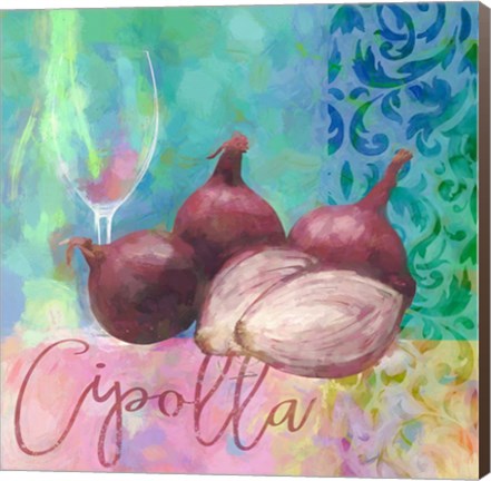Framed Cipolla Rossa - Red Onion Print