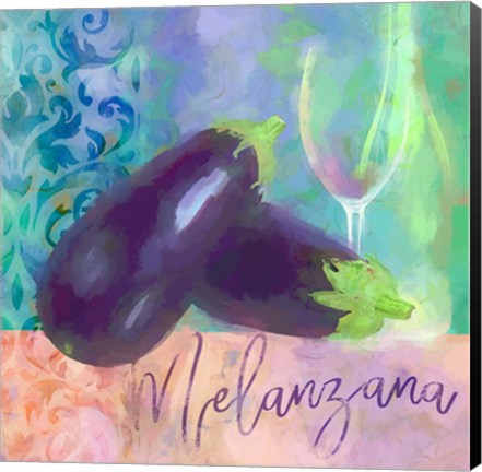 Framed Melanzana - Aubergine Print