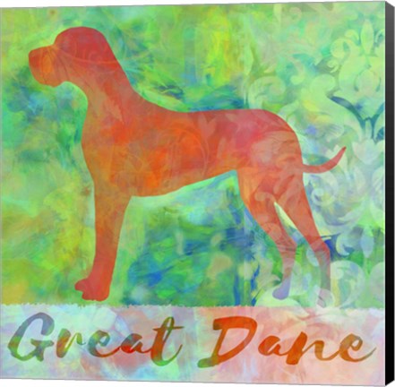 Framed Great Dane Dog Print