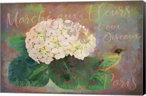 Framed Marche Aux Fleur - Flower Market Print