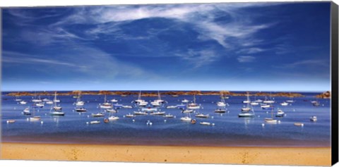 Framed Boats Galore Print