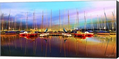 Framed Calm Colorful Day Print