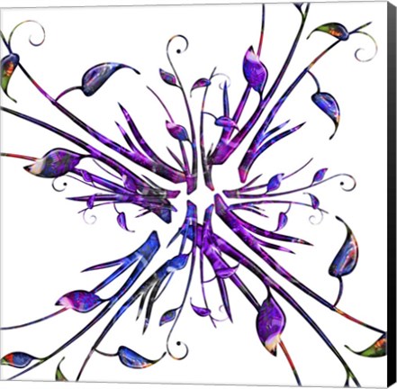 Framed Purple Explosion Print