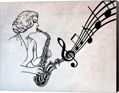 Framed Music in My Ears Print