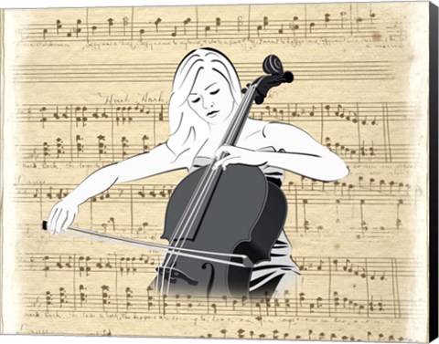 Framed Music Score Print