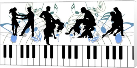 Framed Keyboard Dance Print